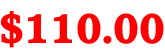 $110.00